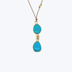 Double Sleeping Beauty Kingfisher Necklace