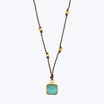 Emerald Necklace With Scattered 18Kt Gold Beads