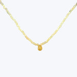 Multicolored Sapphire + Yellow Diamond Briolette Beaded Dove Necklace