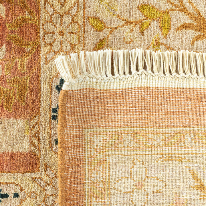 Pink Traditional Mogul Wool Rug - 10'5" x 13'6"