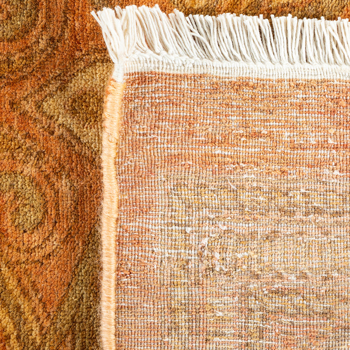 Pink Traditional Mogul Wool Rug - 9'4" x 12'1"