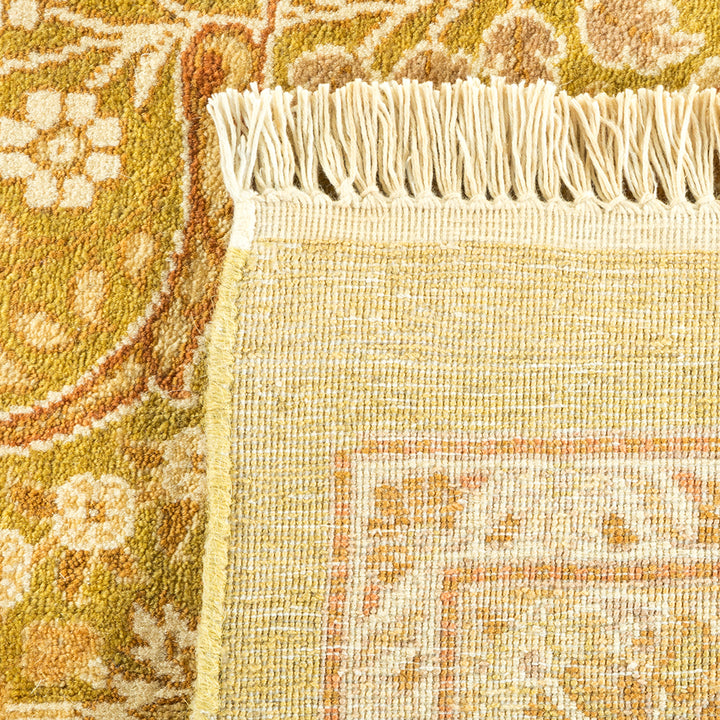 Green Traditional Mogul Wool Rug - 9'2" x 15'8"
