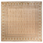 Ivory Traditional Mogul Wool Rug - 9'4" x 10'1"
