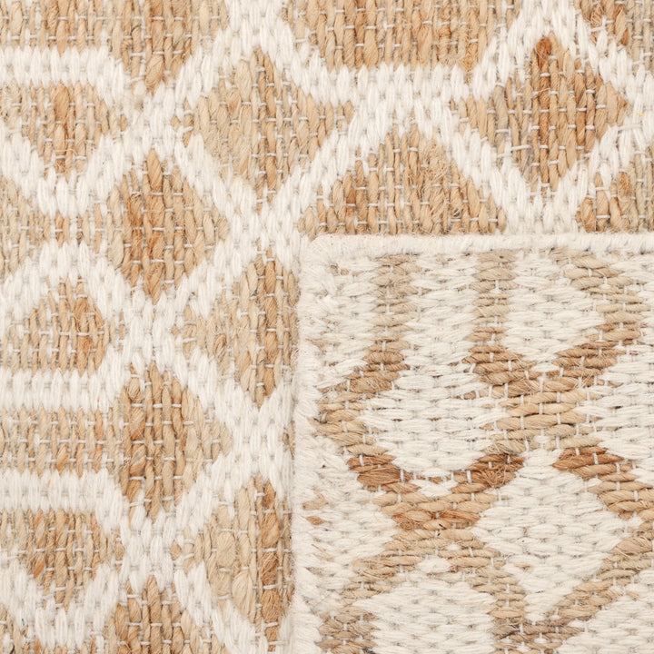 Transitional Jute Cotton Blend Rug Ivory / 8' x 10'