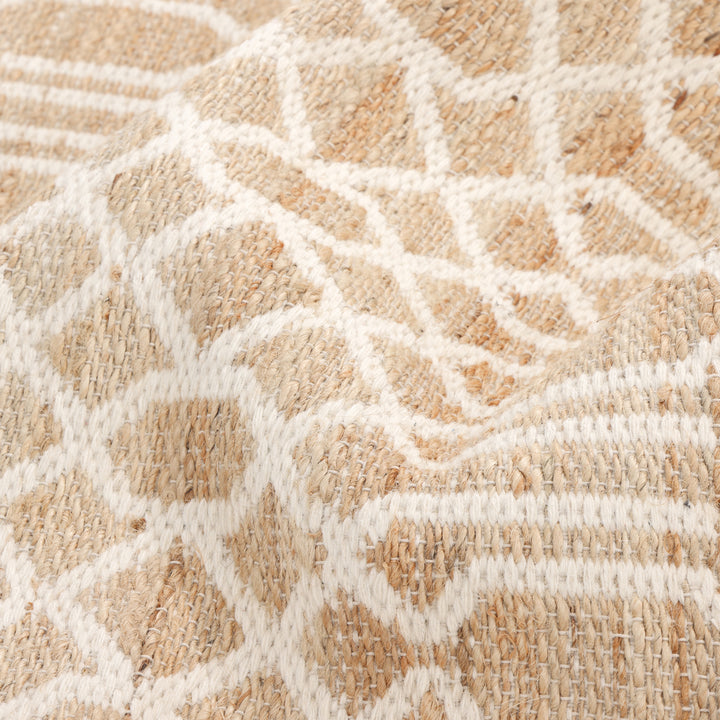 Transitional Jute Cotton Blend Rug Ivory / 8' x 10'