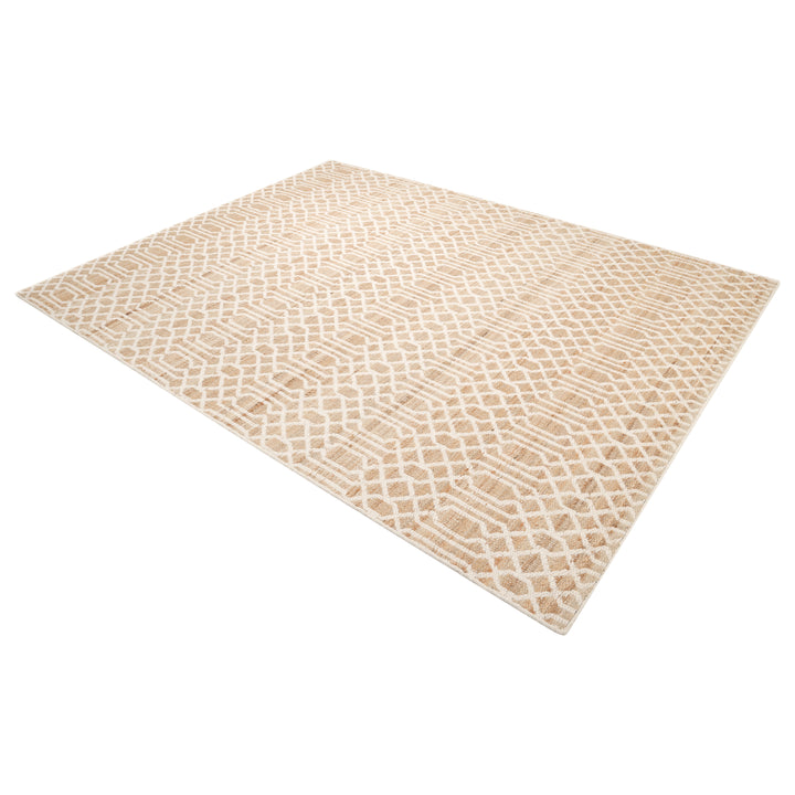 Transitional Jute Cotton Blend Rug Ivory / 8' x 10'