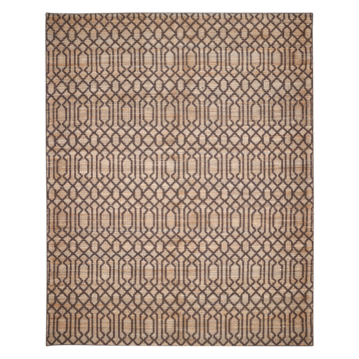 Transitional Jute Cotton Blend Rug Brown / 8' x 10'