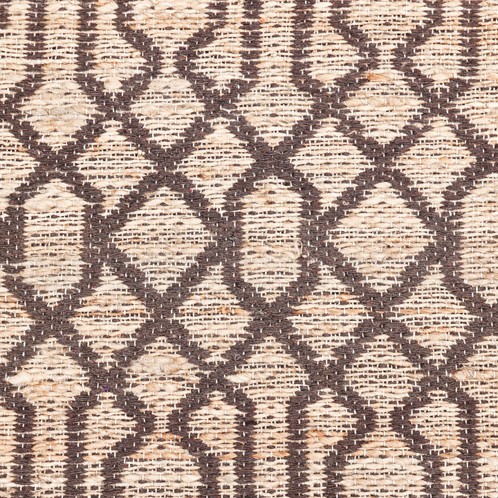 Transitional Jute Cotton Blend Rug Brown / 8' x 10'