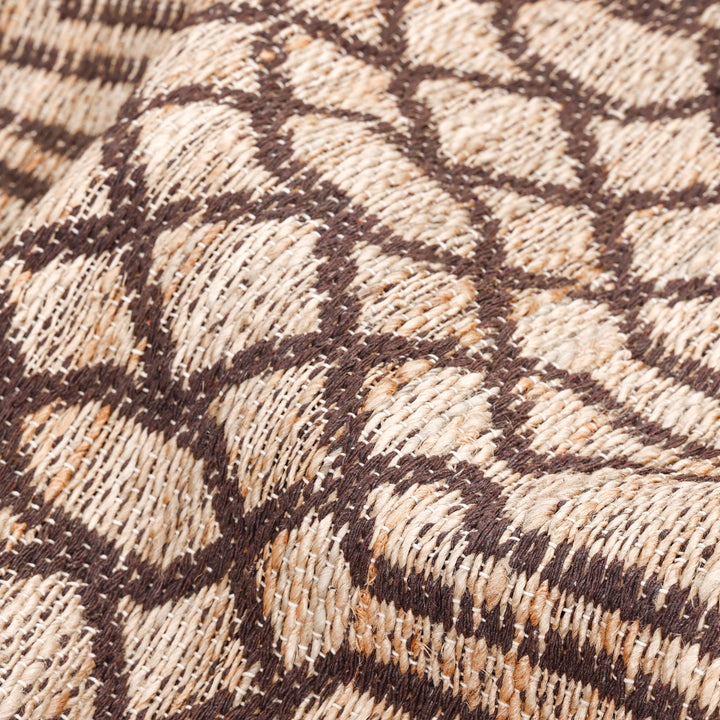 Transitional Jute Cotton Blend Rug Brown / 8' x 10'