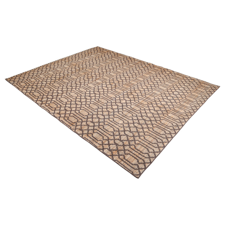 Transitional Jute Cotton Blend Rug Brown / 8' x 10'