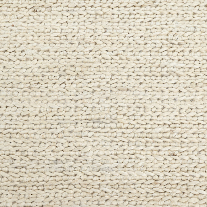 Textured Jute Cotton Blend Rug Beige / 8' x 10'
