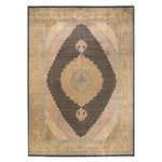 Black Traditional Mogul Wool Rug - 10'2" x 14'10"