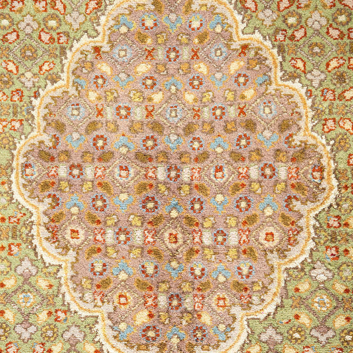 Black Traditional Mogul Wool Rug - 10'2" x 14'10"