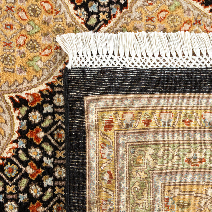 Black Traditional Mogul Wool Rug - 10'2" x 14'10"