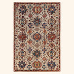 Grey Traditional Serapi Wool Rug - 5'11" x 8'10"