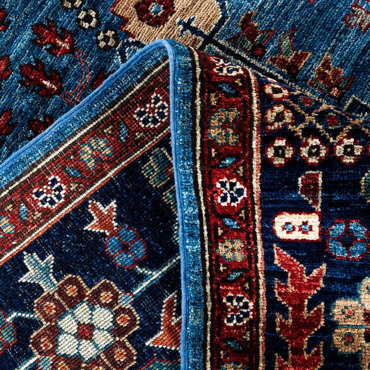 Light Blue Traditional Serapi Wool Rug - 9'3" x 11'10"