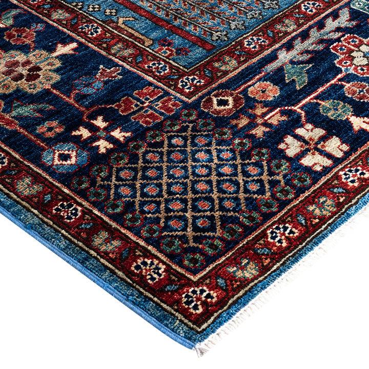 Light Blue Traditional Serapi Wool Rug - 9'3" x 11'10"
