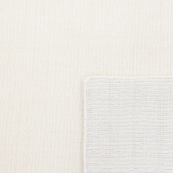 Solid Linen Art Silk Blend Rug Ivory / 8' x 10'
