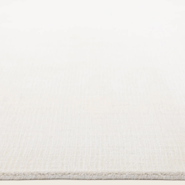 Solid Linen Art Silk Blend Rug Ivory / 8' x 10'