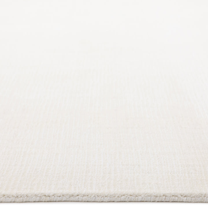 Solid Linen Art Silk Blend Rug Ivory / 8' x 10'