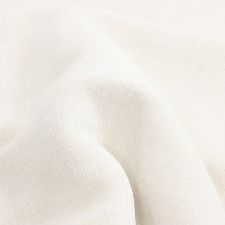 Solid Linen Art Silk Blend Rug Ivory / 8' x 10'