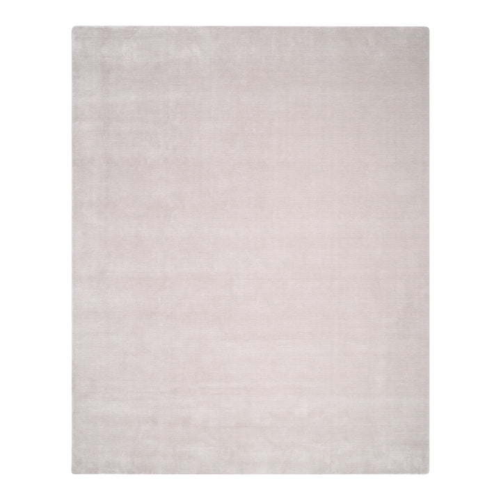 Solid Linen Art Silk Blend Rug Grey / 8' x 10'