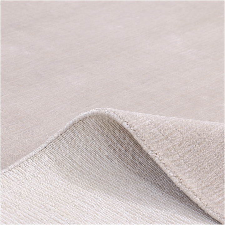 Solid Linen Art Silk Blend Rug Grey / 8' x 10'