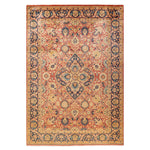 Purple Traditional Mogul Wool Rug - 6'1" x 8'10"