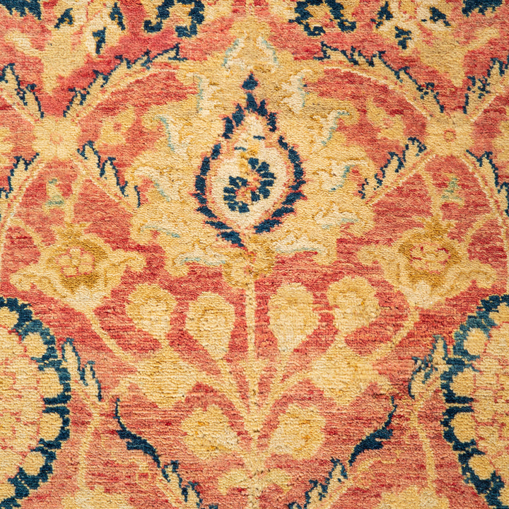 Purple Traditional Mogul Wool Rug - 6'1" x 8'10"