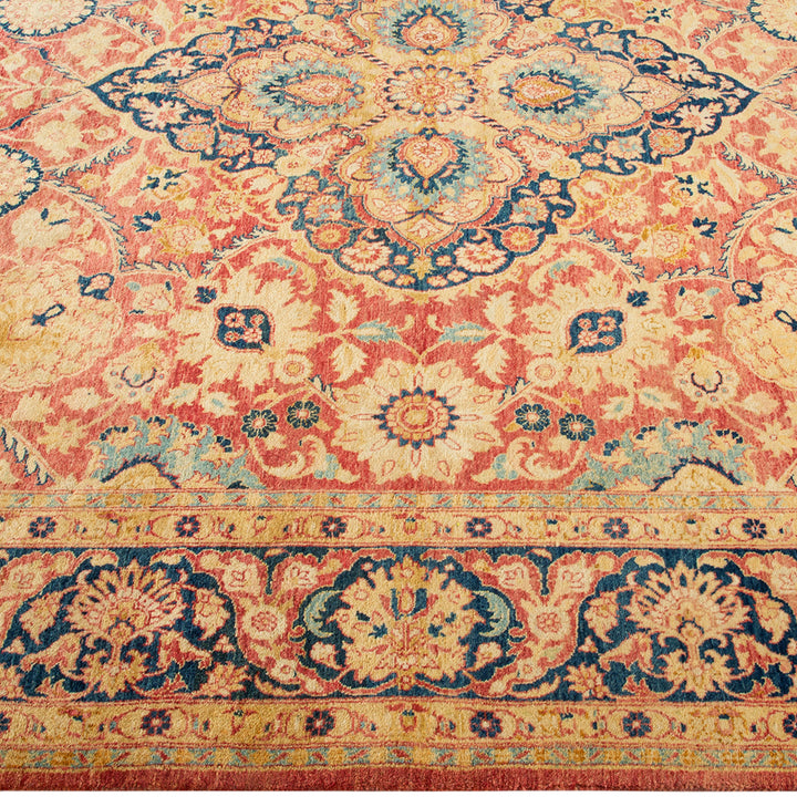 Purple Traditional Mogul Wool Rug - 6'1" x 8'10"