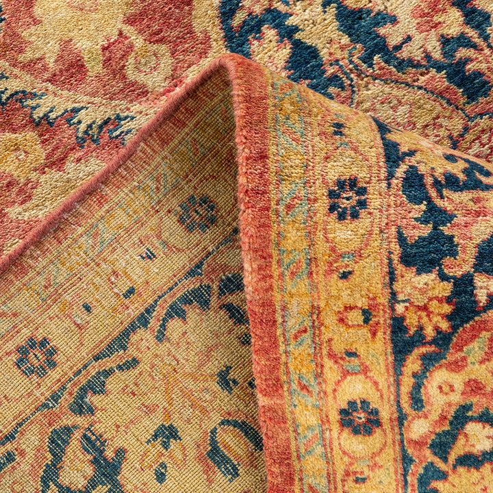 Purple Traditional Mogul Wool Rug - 6'1" x 8'10"