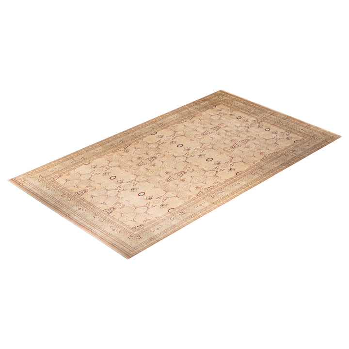 Beige Traditional Mogul Wool Rug - 9'2" x 16'4"