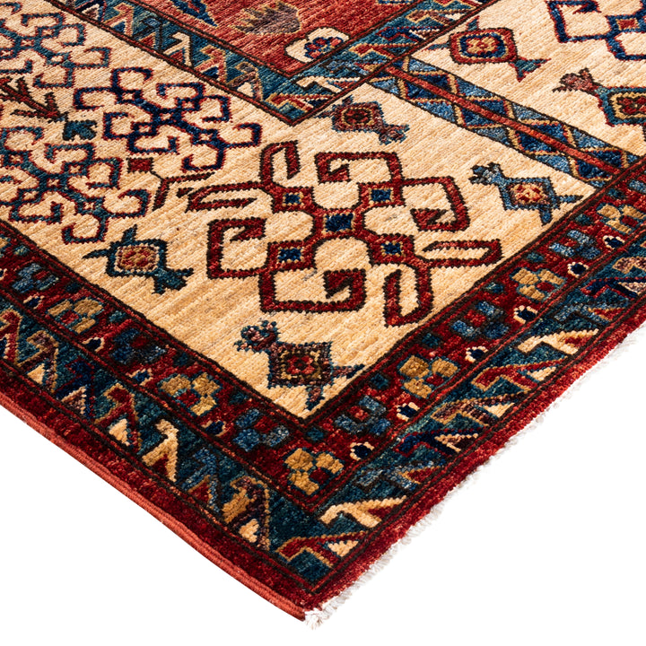 Red Traditional Serapi Wool Rug - 9' x 12'