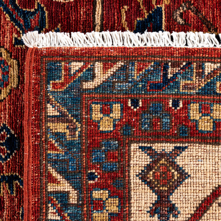 Red Traditional Serapi Wool Rug - 9' x 12'