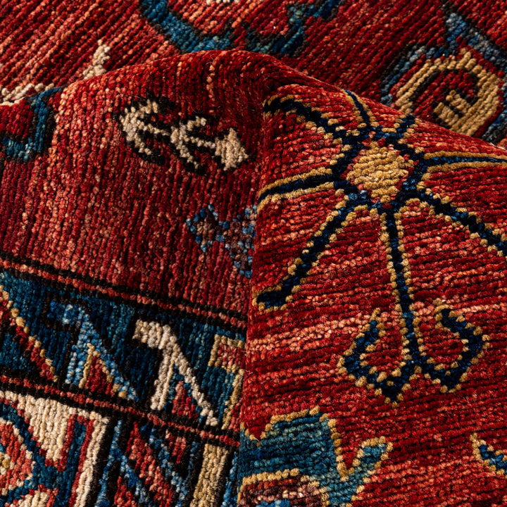 Red Traditional Serapi Wool Rug - 9' x 12'