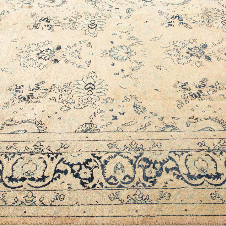 Beige Traditional Mogul Wool Rug - 6'3" x 8'9"