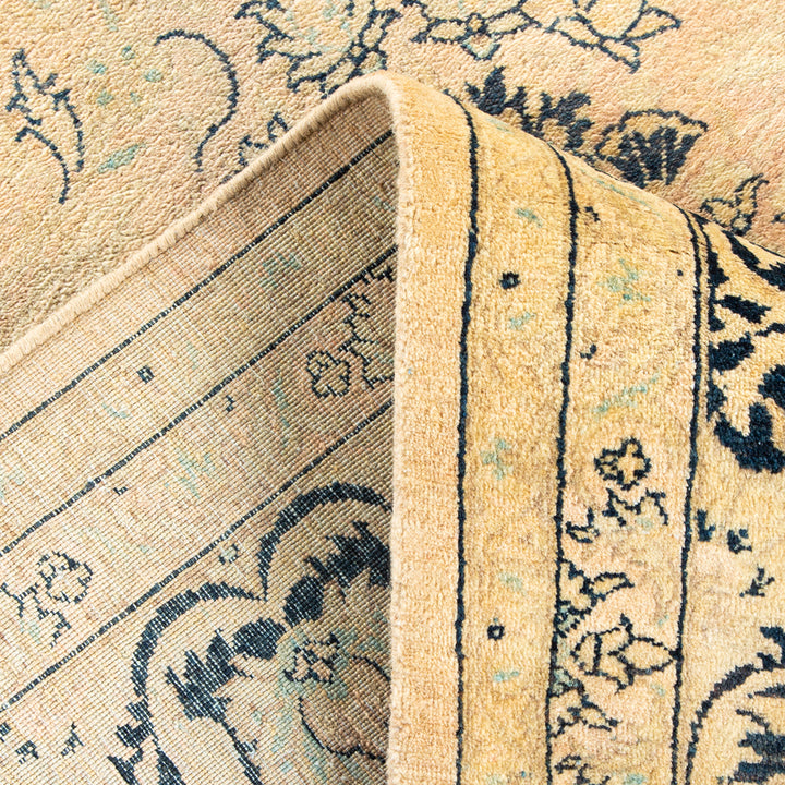 Beige Traditional Mogul Wool Rug - 6'3" x 8'9"