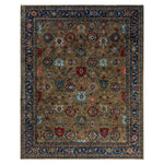Brown Traditional Serapi Wool Rug - 9'2" x 11'6"