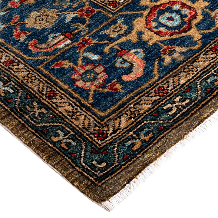 Brown Traditional Serapi Wool Rug - 9'2" x 11'6"