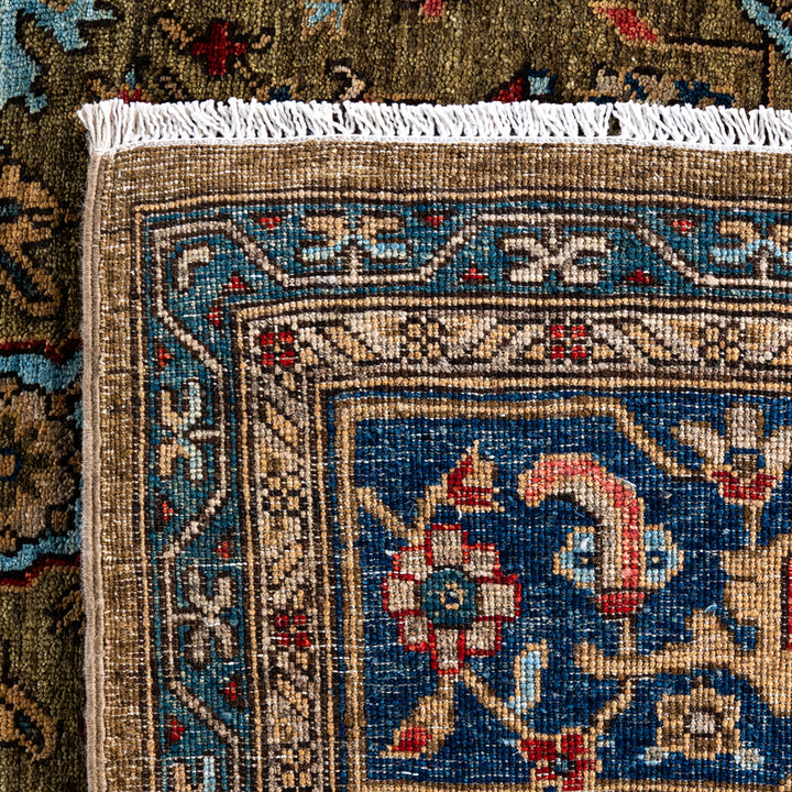 Brown Traditional Serapi Wool Rug - 9'2" x 11'6"