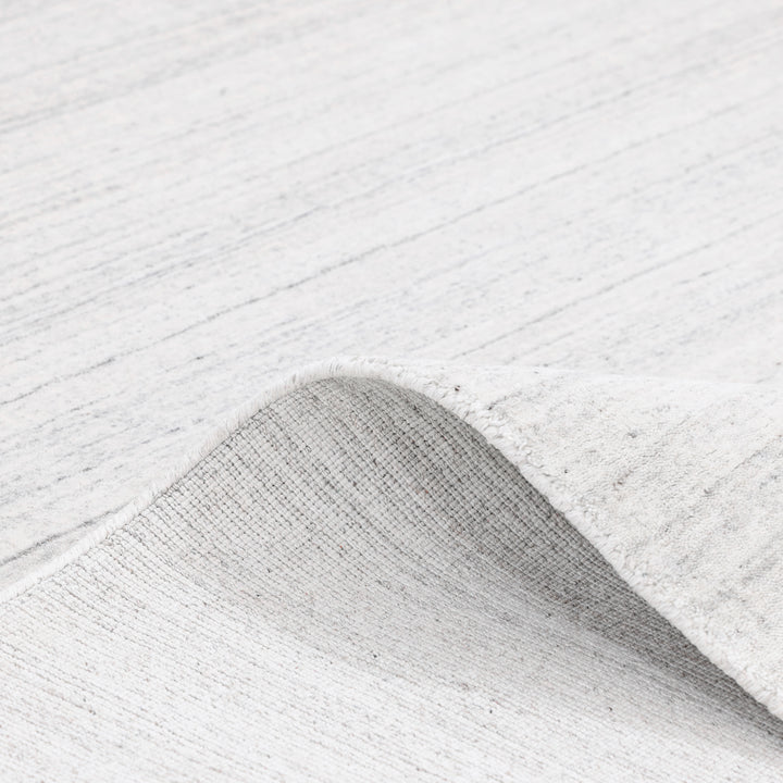 Textured Wool Art Silk Blend Rug Ivory / 8' x 10'