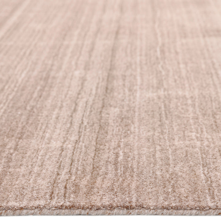 Textured Wool Art Silk Blend Rug Beige / 8' x 10'