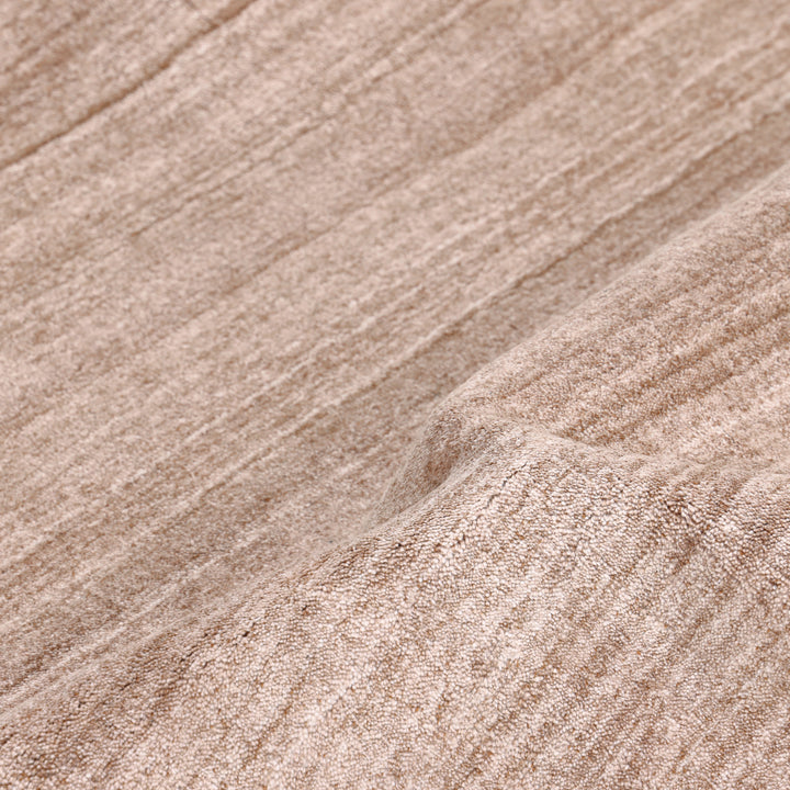 Textured Wool Art Silk Blend Rug Beige / 8' x 10'