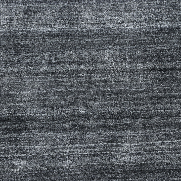 Textured Wool Art Silk Blend Rug Dark Grey / 8' x 10'