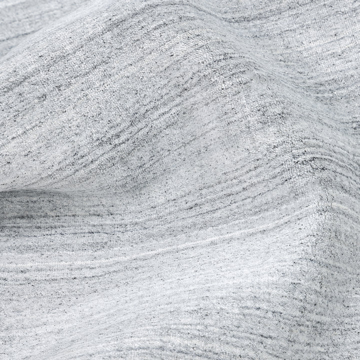 Textured Wool Art Silk Blend Rug Grey / 8' x 10'