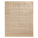Ivory Traditional Mogul Wool Rug - 8'1" x 10'