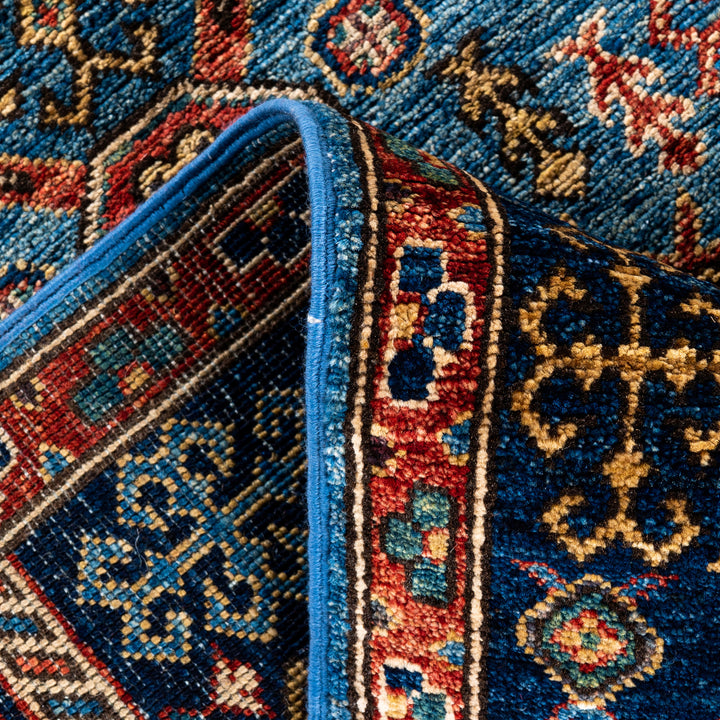 Light Blue Traditional Serapi Wool Rug - 5'11" x 8'11"