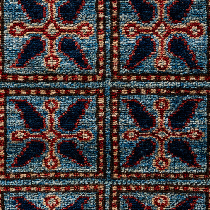 Light Blue Traditional Serapi Wool Rug - 9'1" x 11'8"