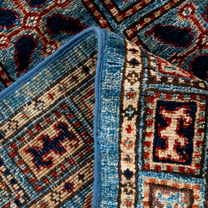 Light Blue Traditional Serapi Wool Rug - 9'1" x 11'8"