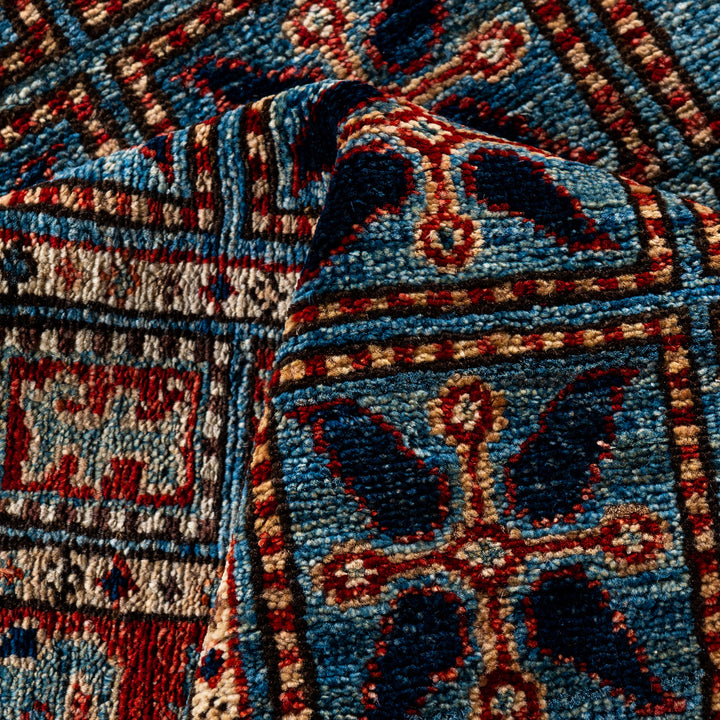 Light Blue Traditional Serapi Wool Rug - 9'1" x 11'8"